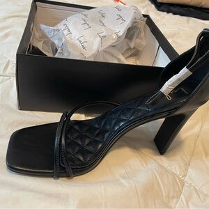 Lulus strapped black heels, size 11